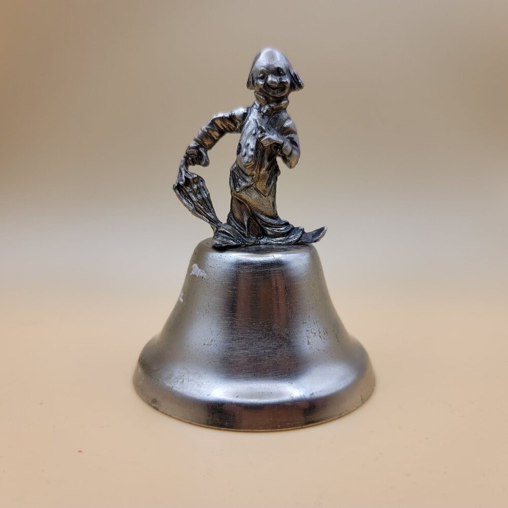 Vintage Silver Clown Table Hand Bell SM2002